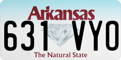 AR license plate 631VYO