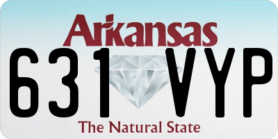 AR license plate 631VYP