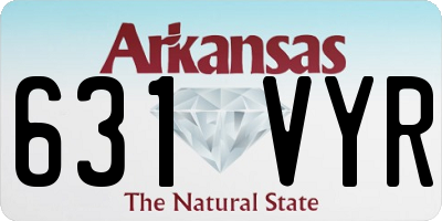 AR license plate 631VYR
