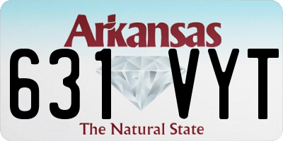 AR license plate 631VYT