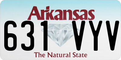 AR license plate 631VYV