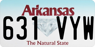 AR license plate 631VYW