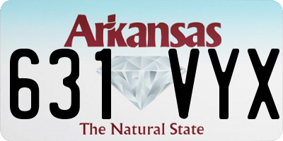 AR license plate 631VYX