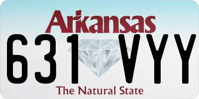 AR license plate 631VYY