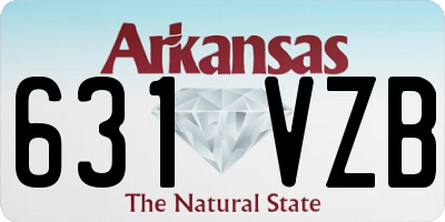 AR license plate 631VZB