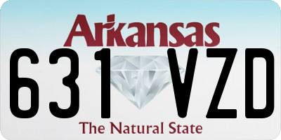 AR license plate 631VZD