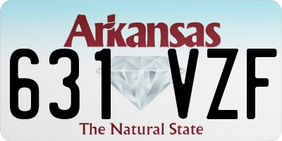 AR license plate 631VZF