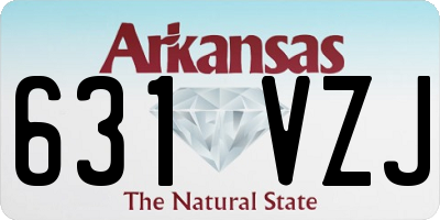 AR license plate 631VZJ