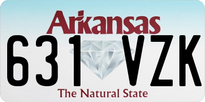 AR license plate 631VZK