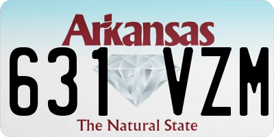 AR license plate 631VZM