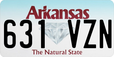 AR license plate 631VZN