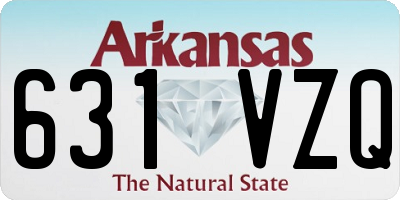AR license plate 631VZQ