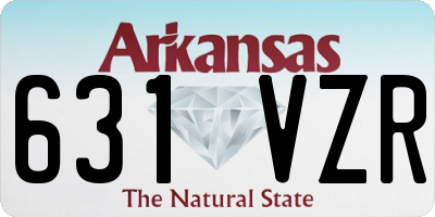 AR license plate 631VZR
