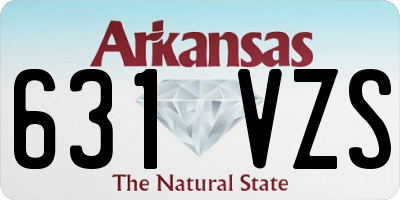 AR license plate 631VZS