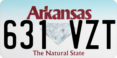 AR license plate 631VZT