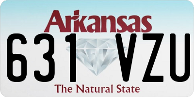 AR license plate 631VZU