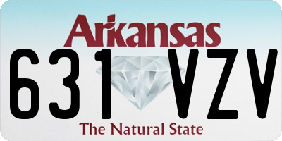AR license plate 631VZV