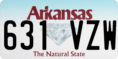AR license plate 631VZW
