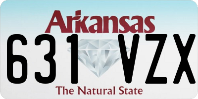 AR license plate 631VZX