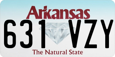AR license plate 631VZY