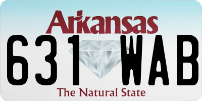 AR license plate 631WAB