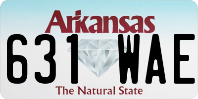 AR license plate 631WAE