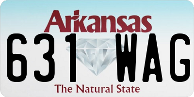 AR license plate 631WAG