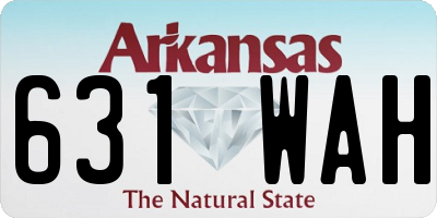 AR license plate 631WAH
