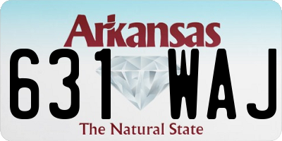 AR license plate 631WAJ