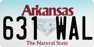 AR license plate 631WAL