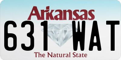 AR license plate 631WAT