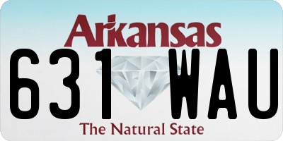AR license plate 631WAU