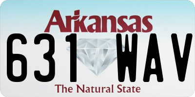 AR license plate 631WAV