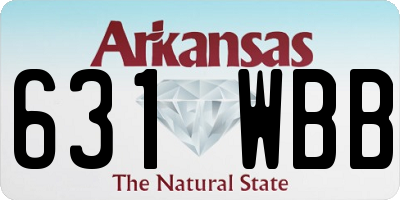 AR license plate 631WBB