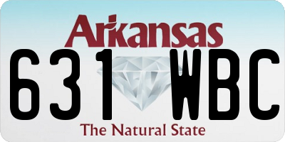 AR license plate 631WBC