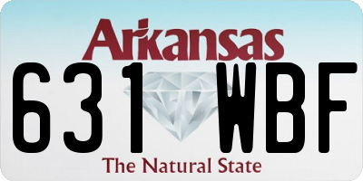 AR license plate 631WBF
