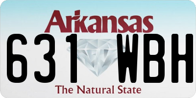 AR license plate 631WBH