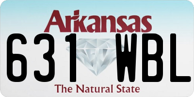 AR license plate 631WBL
