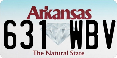 AR license plate 631WBV