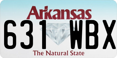AR license plate 631WBX