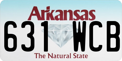 AR license plate 631WCB