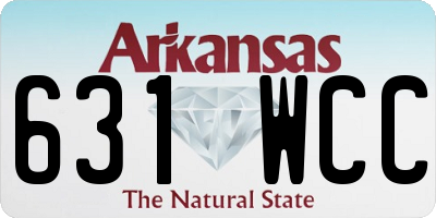 AR license plate 631WCC