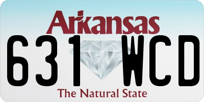 AR license plate 631WCD