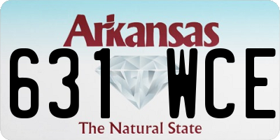 AR license plate 631WCE