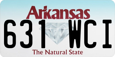 AR license plate 631WCI