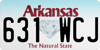 AR license plate 631WCJ