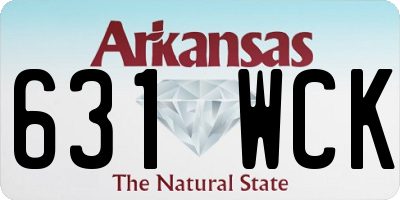 AR license plate 631WCK