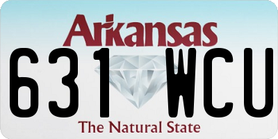 AR license plate 631WCU