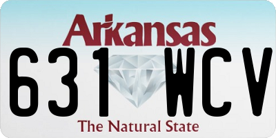 AR license plate 631WCV