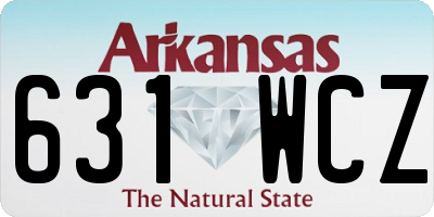 AR license plate 631WCZ